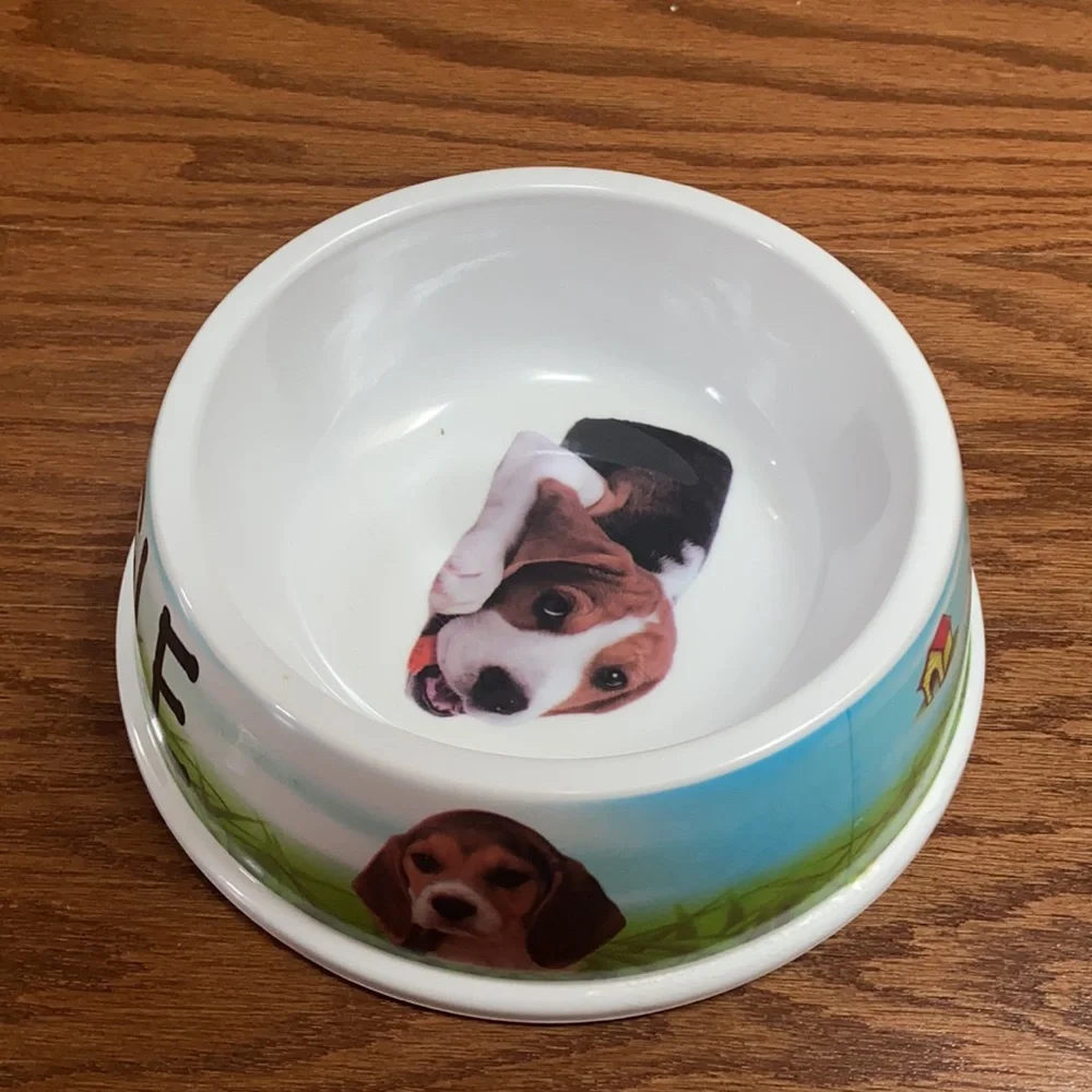 “I ❤️ My Beagle” dog bowl